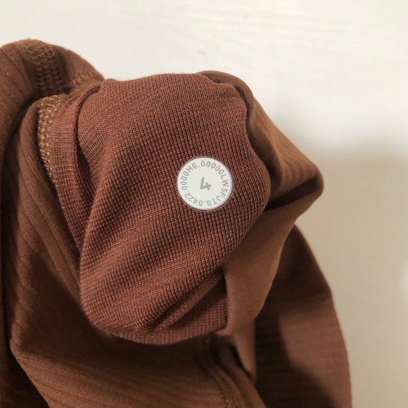 lululemon athletica Brown High-Rise Ribbed Leggings - Picture 7 of 7